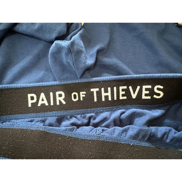 Men's Royal Blue Pair of Thieves Joggers with Pockets Size M Soft Stretch Casual - Picture 2 of 5